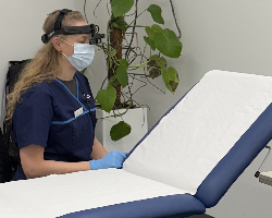 An image of Hearology's Workplace Clinic setup